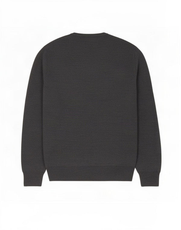 Suéter masculino J. Crew com gola redonda e acrílico cinza médio