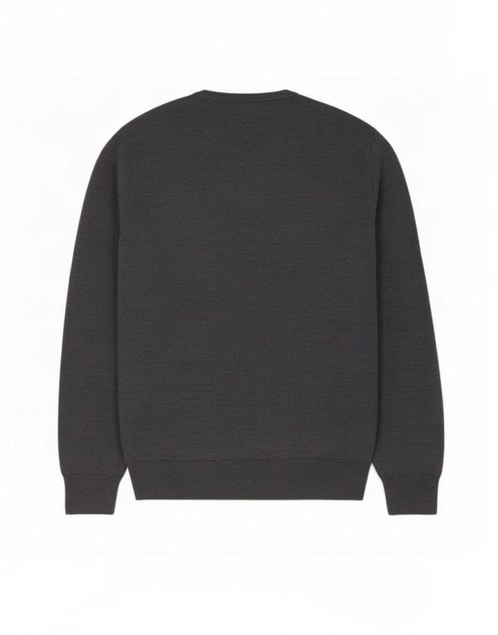 Suéter masculino J. Crew com gola redonda e acrílico cinza médio
