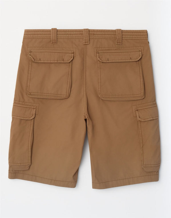 Shorts cargo regulares masculinos Best Company XL W34 algodão bege