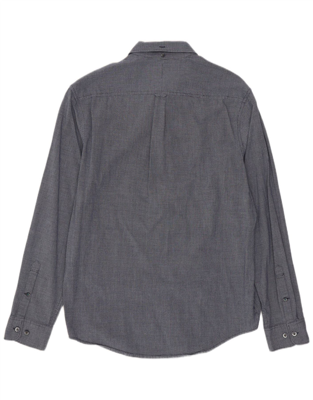 Camisa masculina Penguin Heritage Slim Fit média azul marinho geométrica rayon