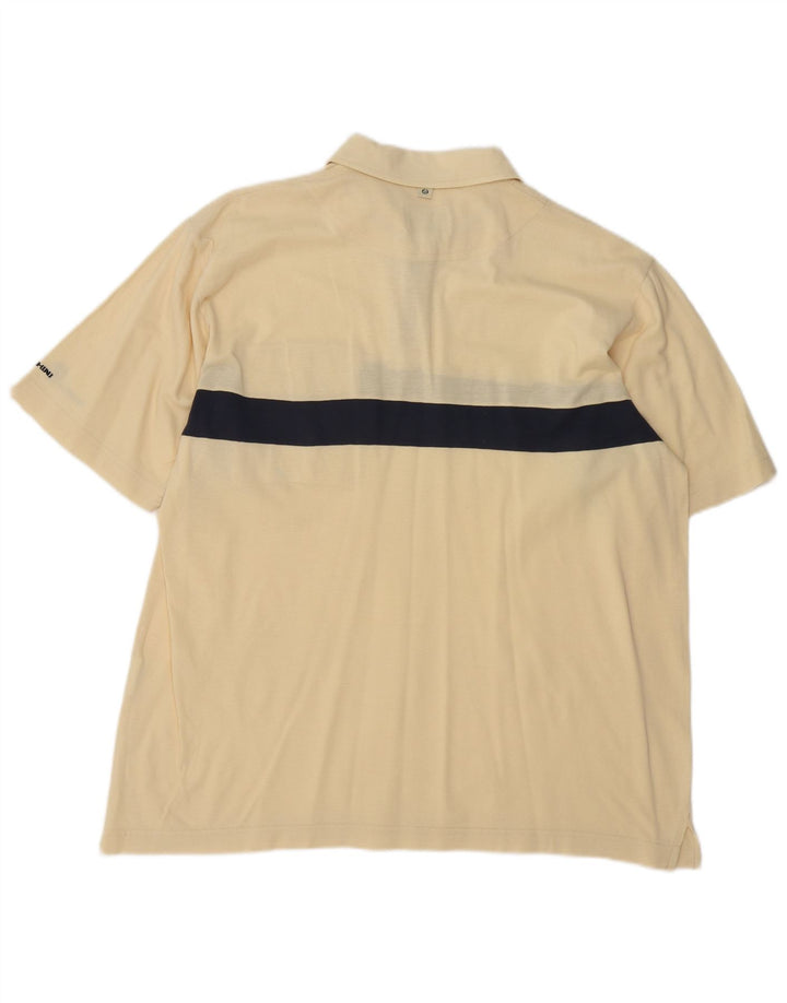 Camisa polo masculina Sergio Tacchini XL amarelo colorblock algodão
