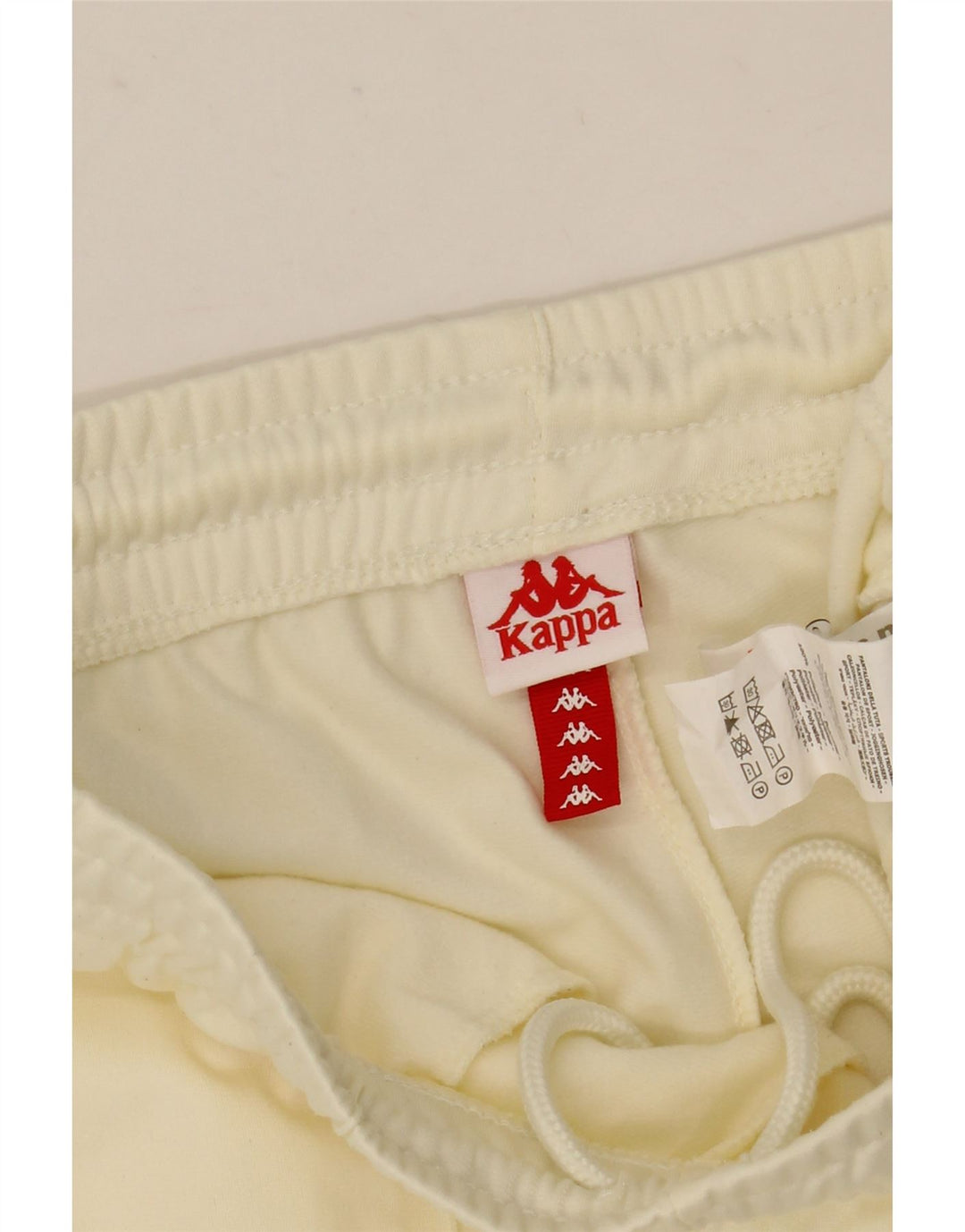Kappa Mens Graphic Tracksuit Calças Joggers XS Off White Poliéster