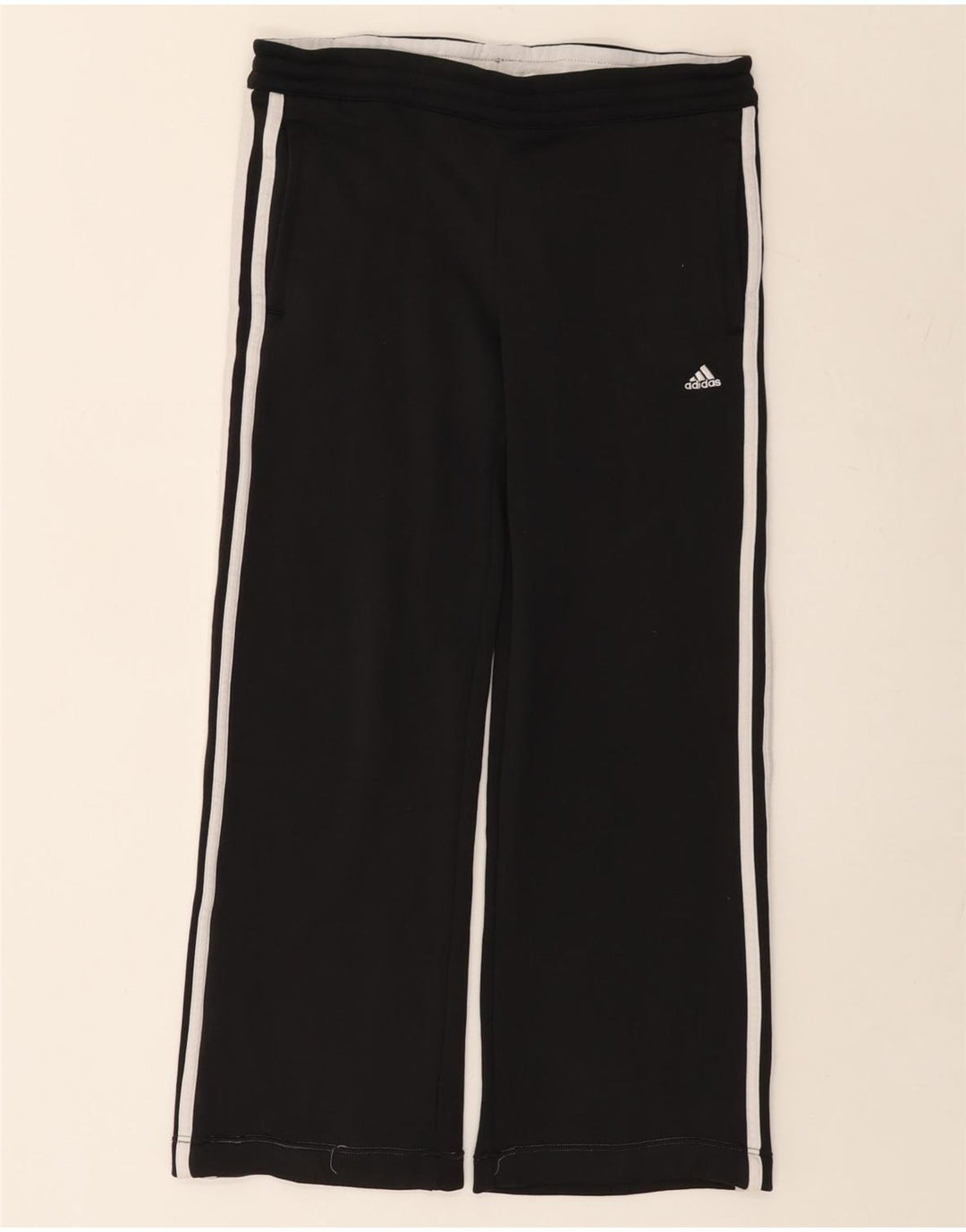 Calça Adidas Climalite Feminina UK 8 Pequena Poliéster Preto