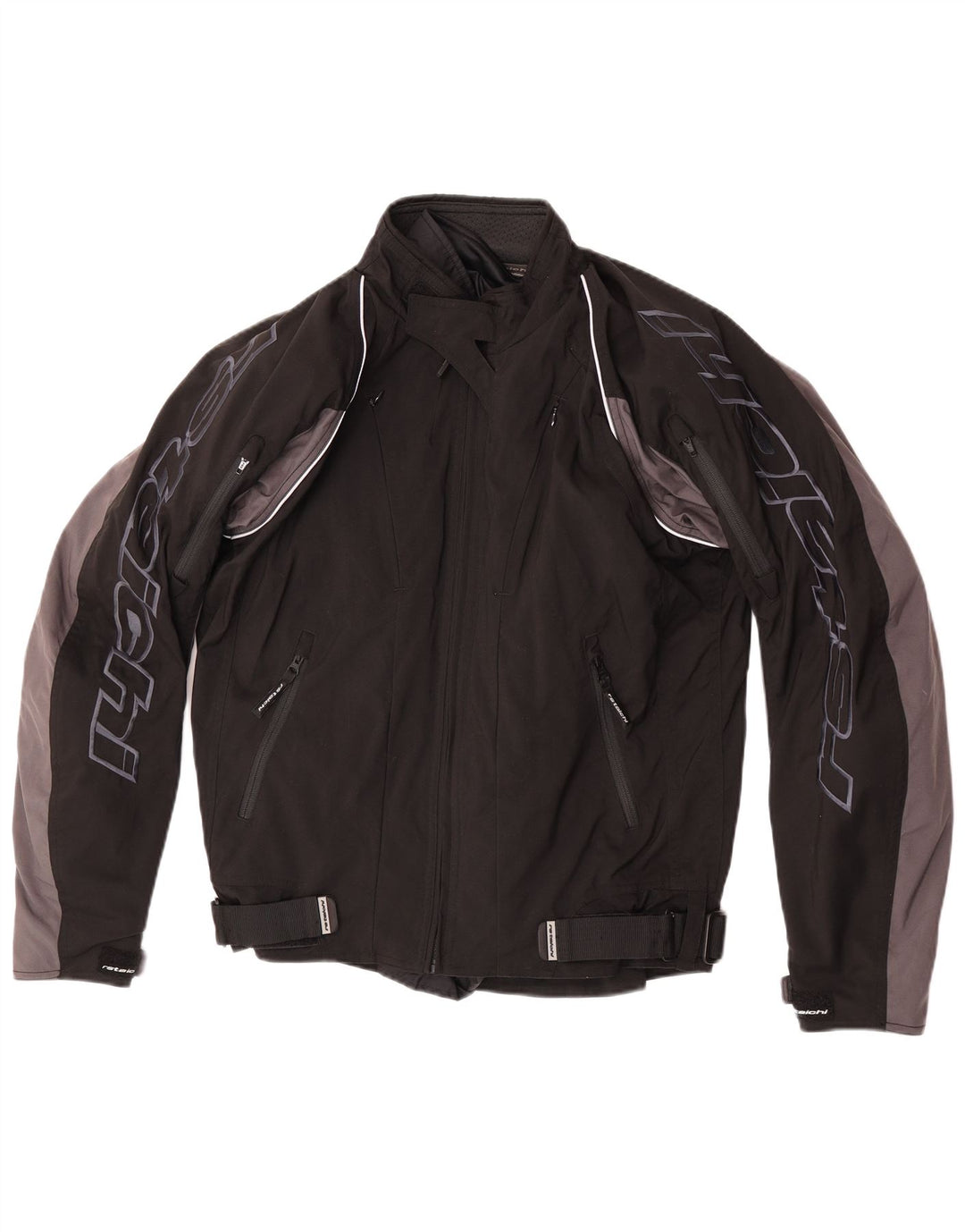 Jaqueta masculina RS Taichi Graphic Racer UK 38 médio preto colorblock nylon