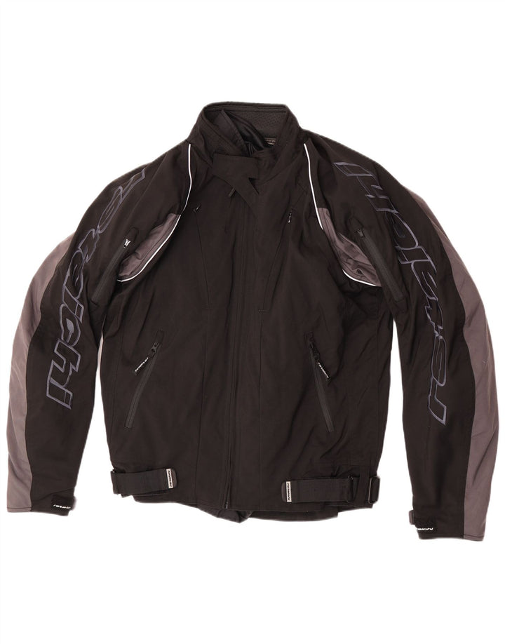 Jaqueta masculina RS Taichi Graphic Racer UK 38 médio preto colorblock nylon