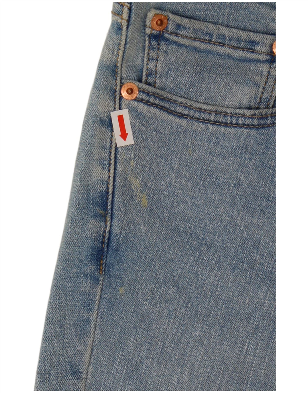 LEVI'S Feminino 511 Slim Jeans W32 L32 Azul Algodão