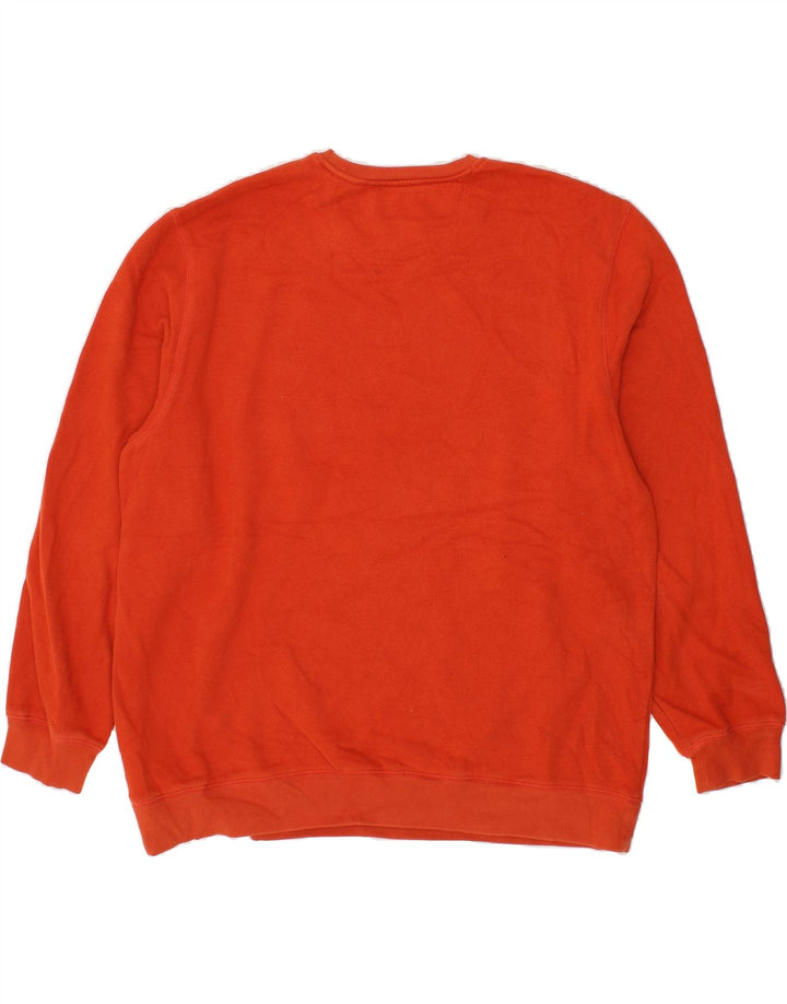 IZOD Mens Big & Tall Sweatshirt Jumper 2XL Orange Cotton Vintage Izod and Second-Hand Izod from Messina Hembry 