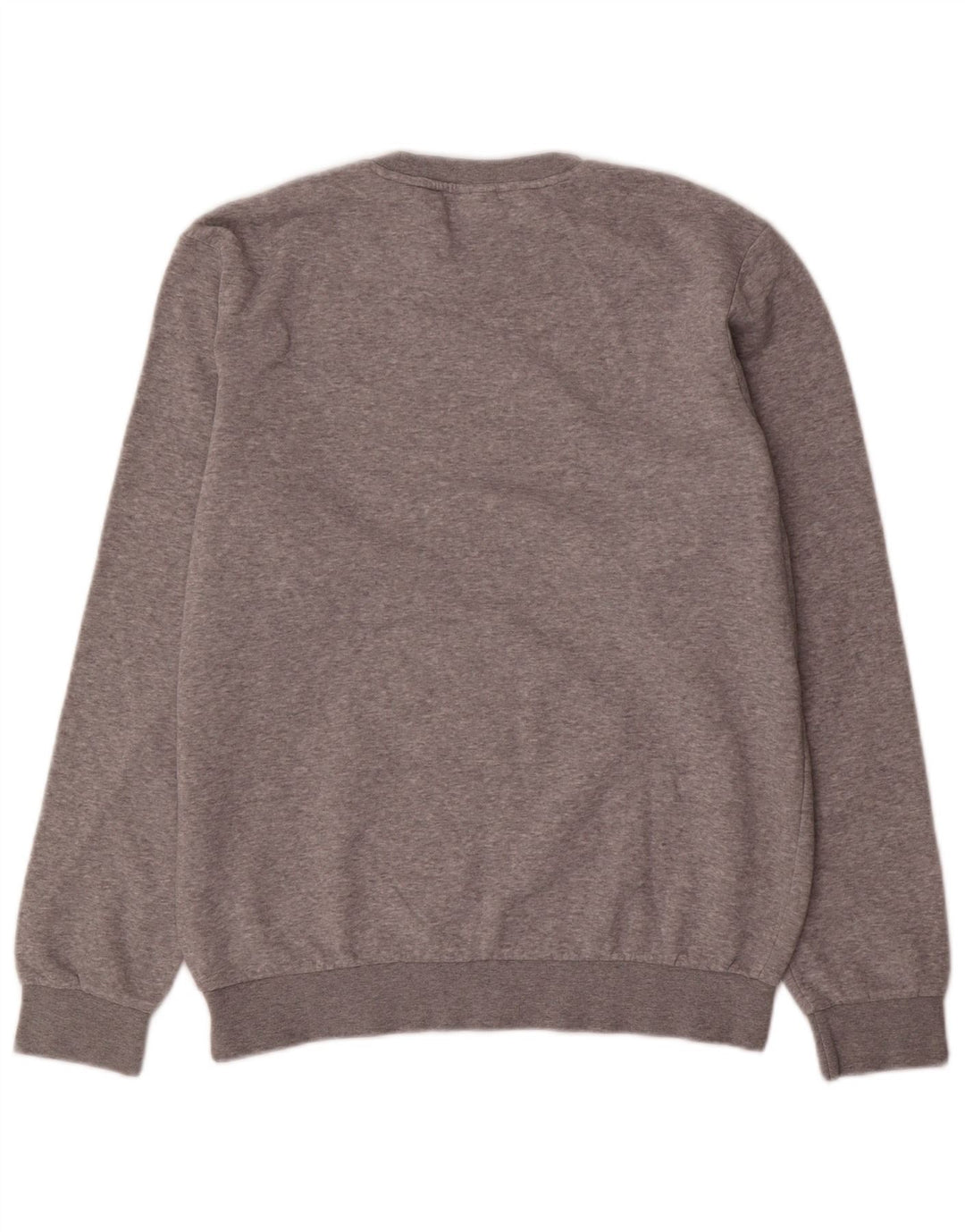 ADIDAS Mens Moletom Jumper Médio Algodão Cinza