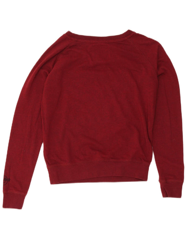 Hard Rock Cafe feminino Phoenix moletom jumper Reino Unido 14 médio Borgonha