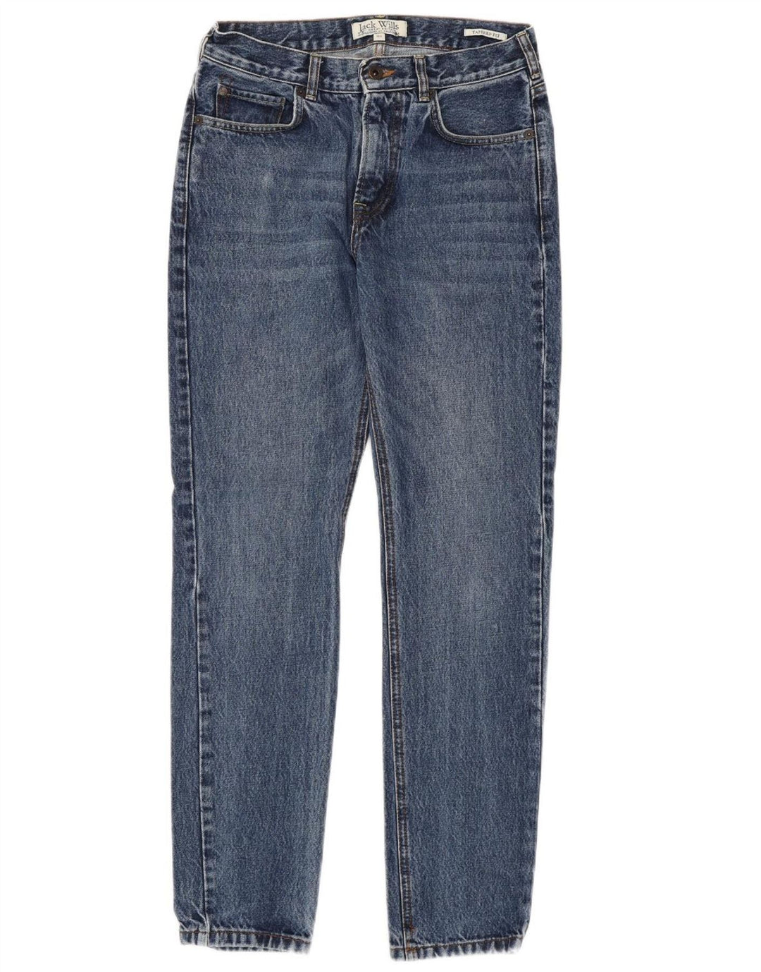 JACK WILLS Calça jeans feminina cônica W28 L30 algodão azul