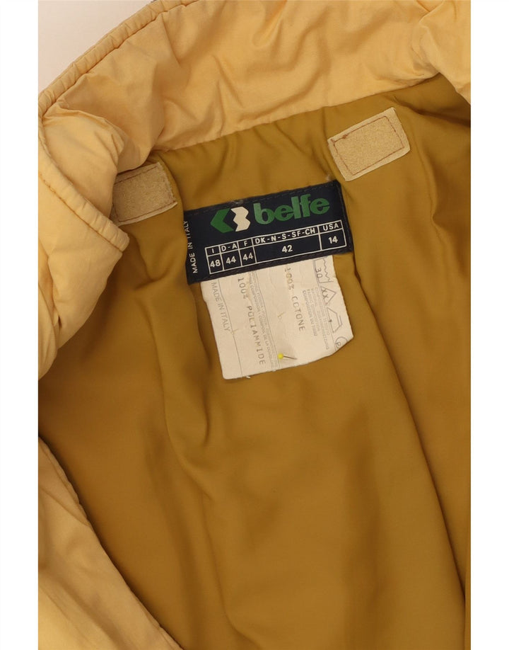 Jaqueta de esqui feminina Belfe & Belfe IT 48 XL amarelo colorblock algodão