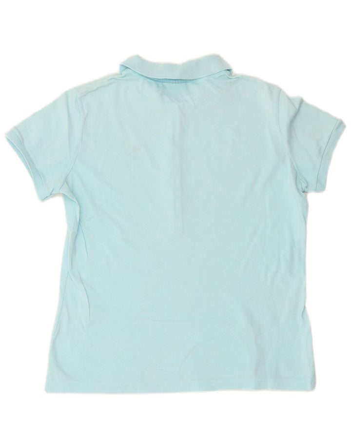 Camisa polo feminina LACOSTE tamanho 48 XL algodão azul