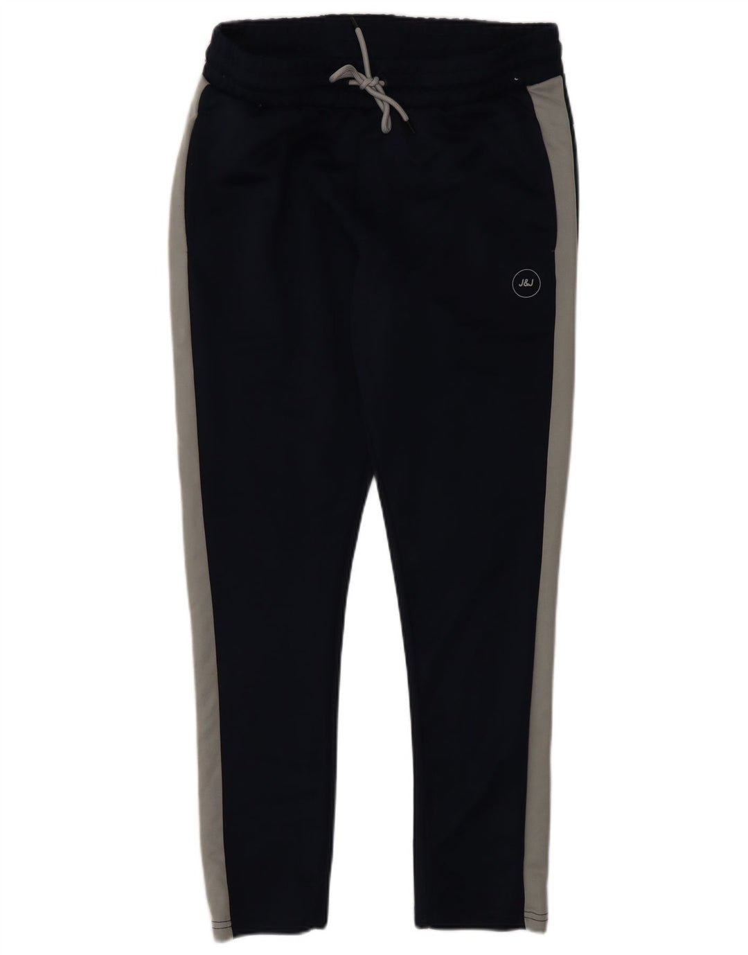 Calça de treino masculina Jack & Jones grande poliéster colorblock azul marinho
