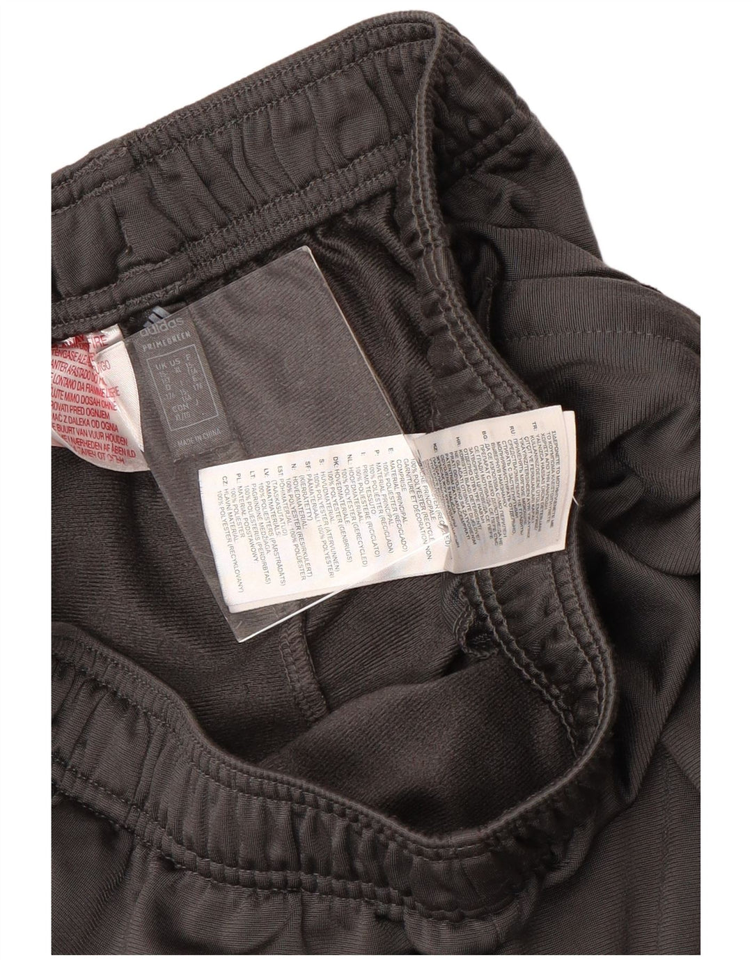 Calças de treino Adidas meninos 15-16 anos cinza poliéster