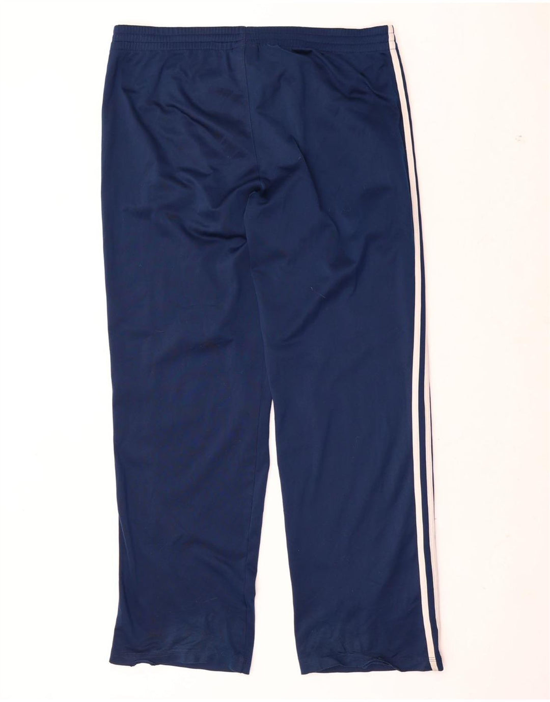 Calça de treino masculina Adidas grande poliéster azul marinho