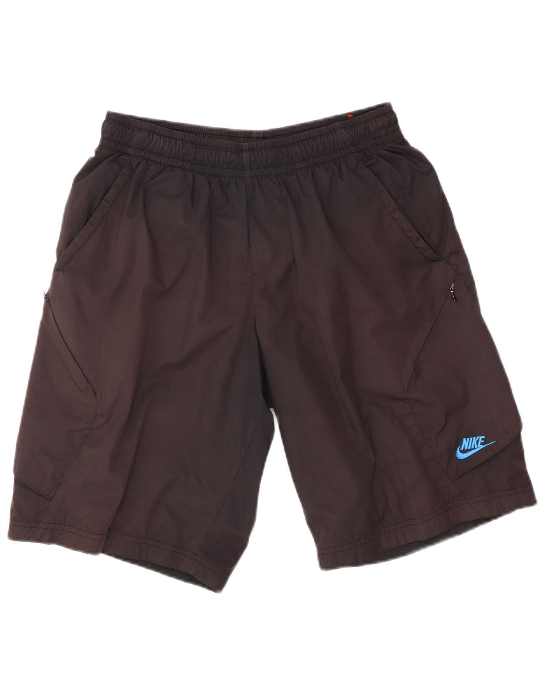 Shorts esportivos masculinos NIKE poliéster preto médio