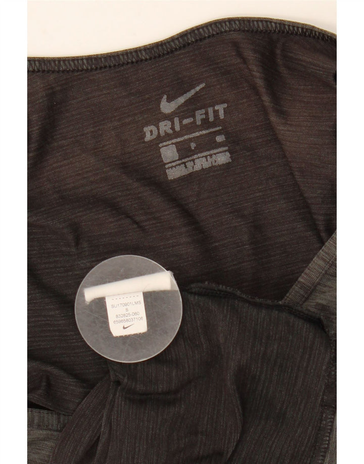 NIKE Masculino Dri Fit Vest Top Pequeno Cáqui Flecked Poliéster