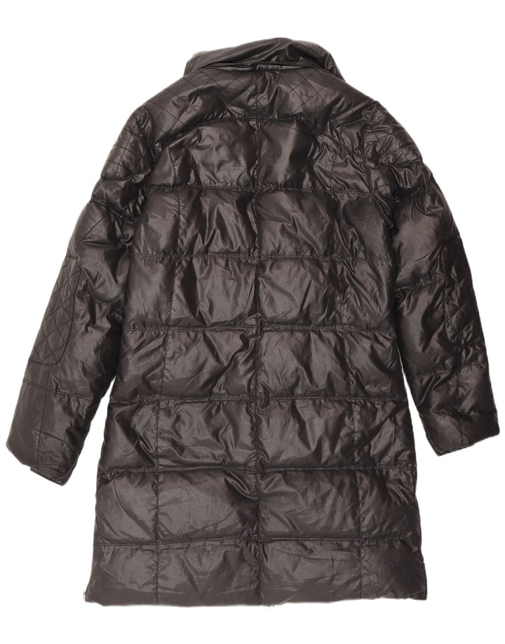 Casaco acolchoado feminino Machu Picchu UK 12 poliéster preto médio