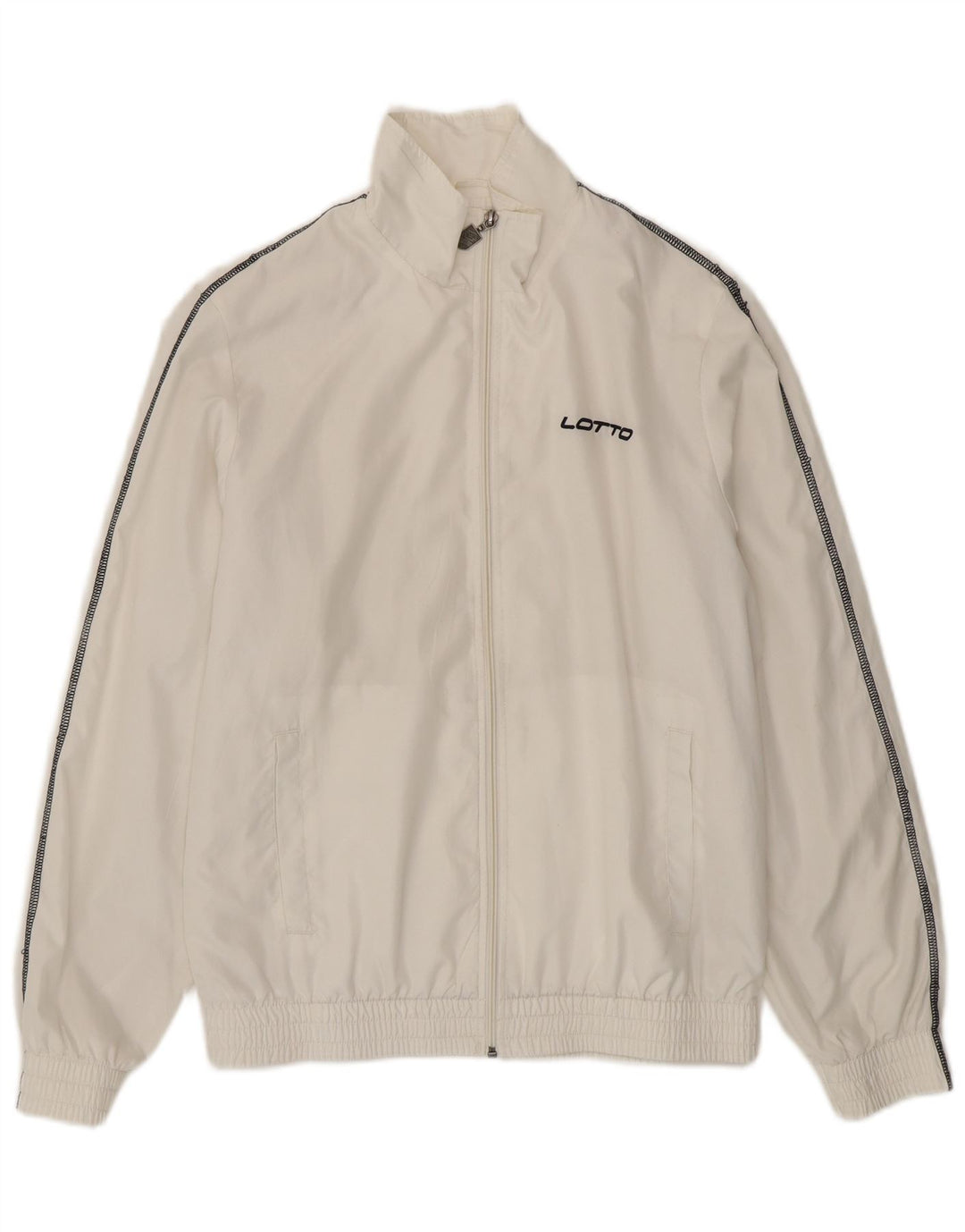 Lotto Mens Treino Top Jaqueta Médio Poliéster Branco