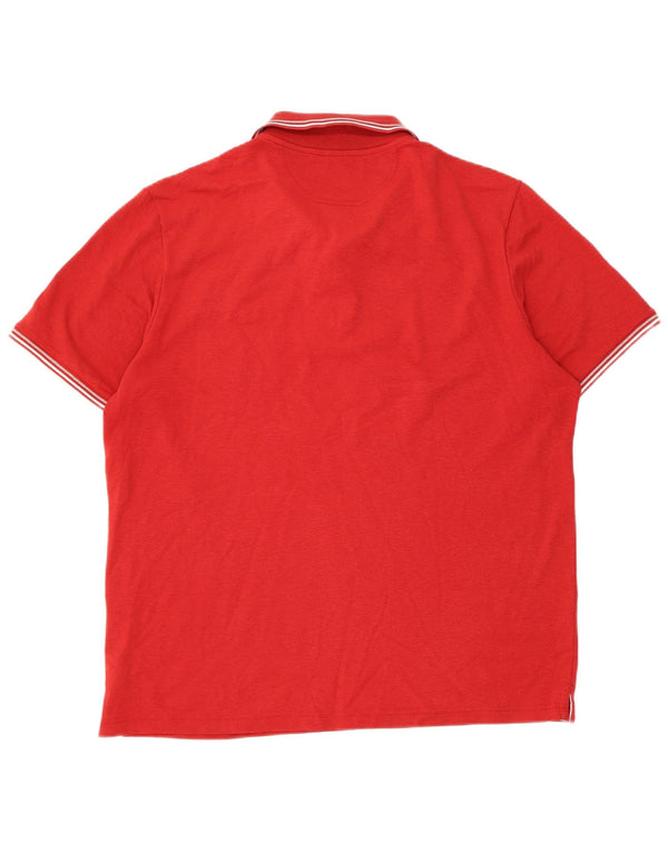 Camisa polo masculina Champion Easy Fit XL listrada vermelha