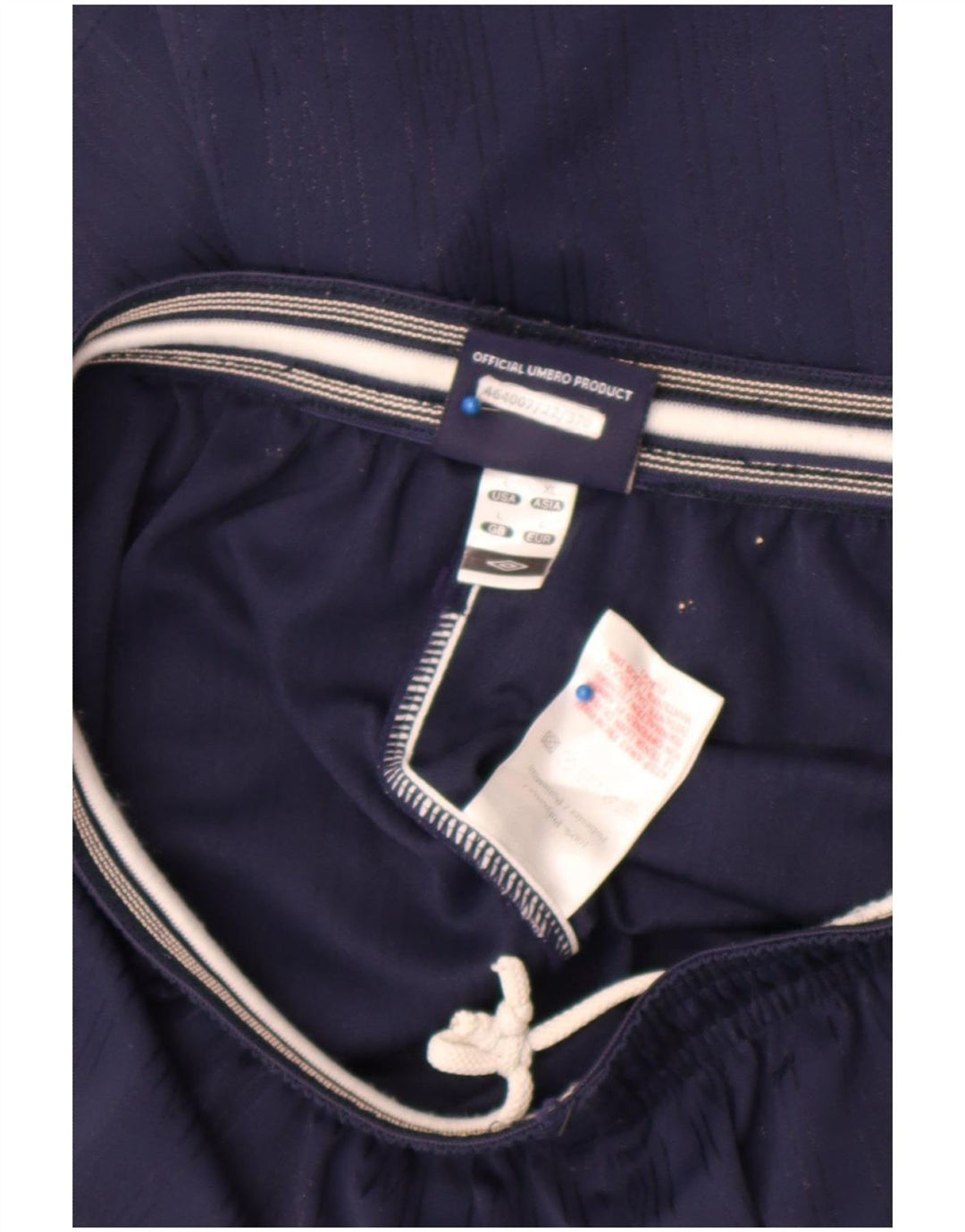 Shorts esportivos masculinos Umbro grandes poliéster azul marinho