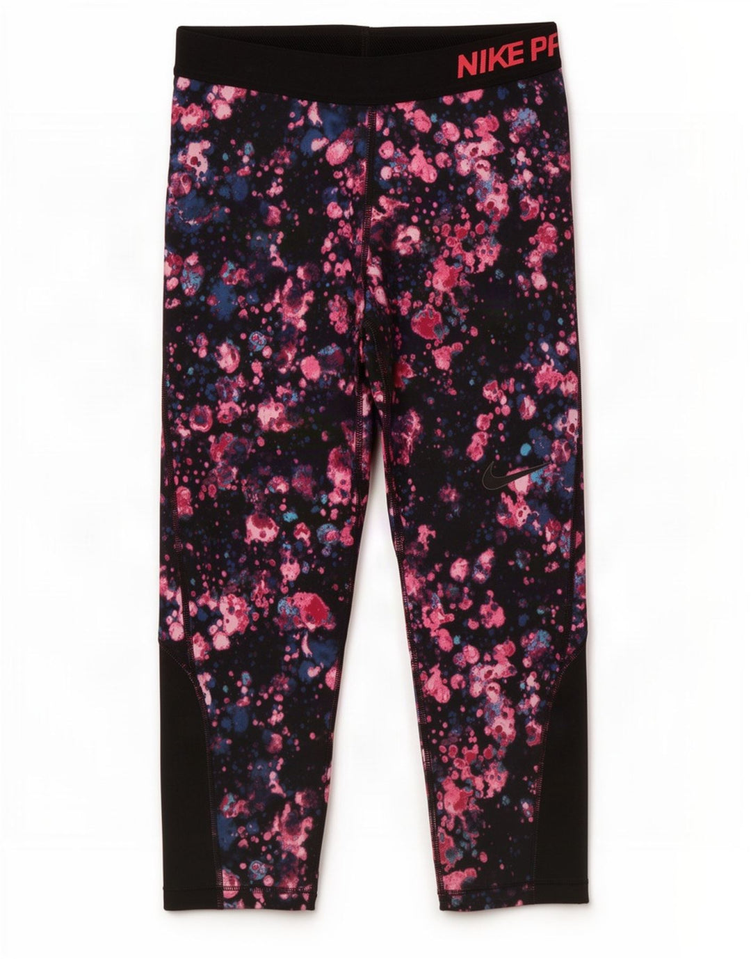 Leggings Nike Dri Fit Graphic Capri UK 8 Pequenas Vermelhas Tie Dye Poliéster