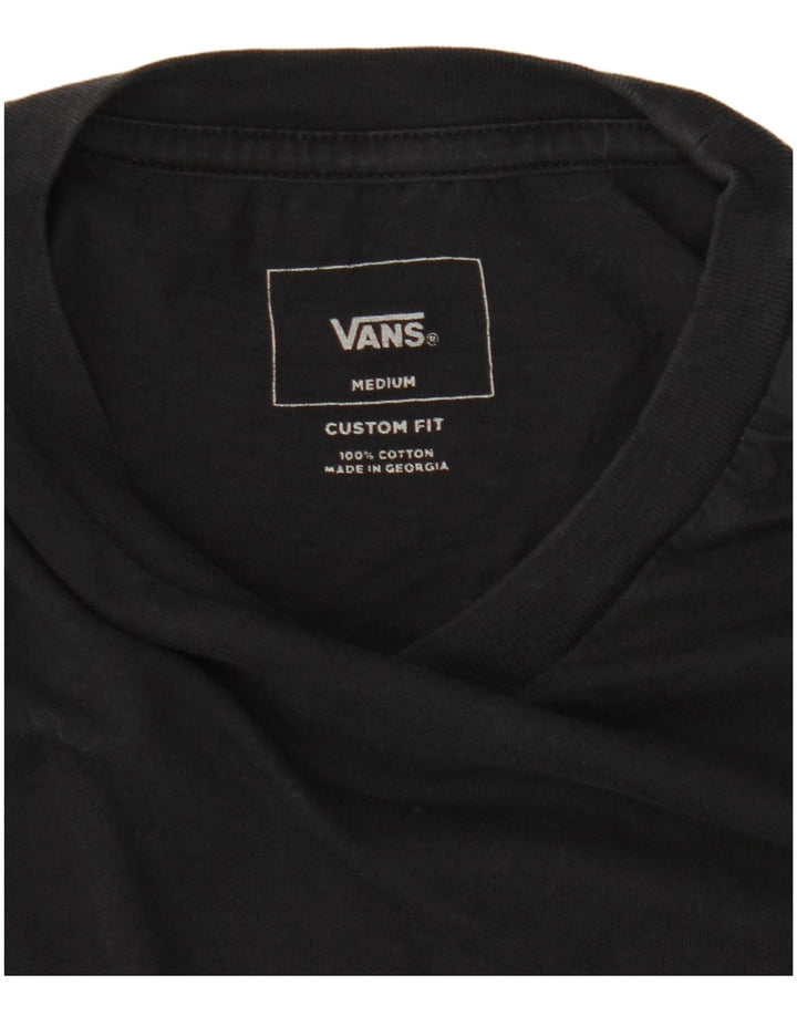 Camiseta masculina Vans Custom Fit Top Médio Algodão Preto