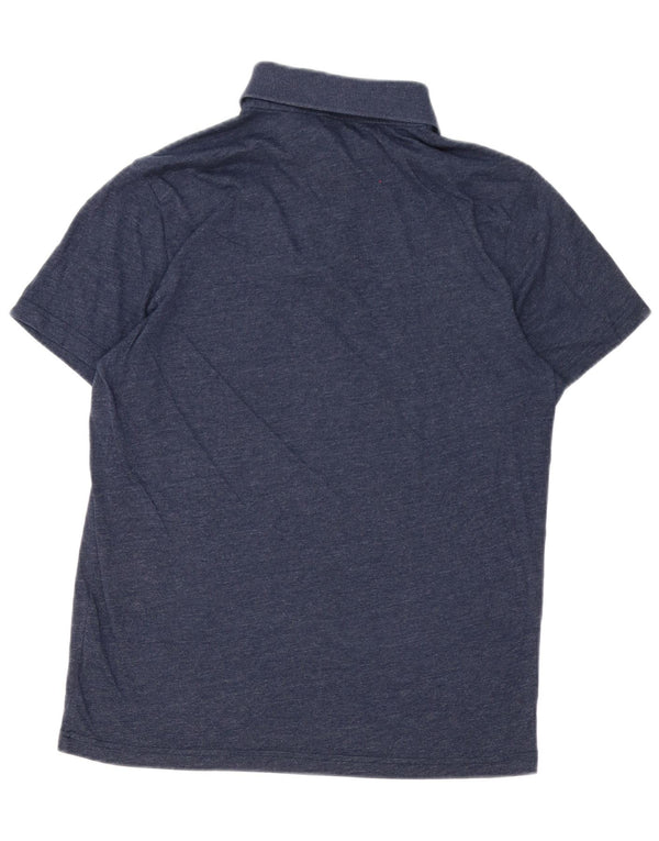 Camisa polo masculina Hollister grande algodão azul marinho