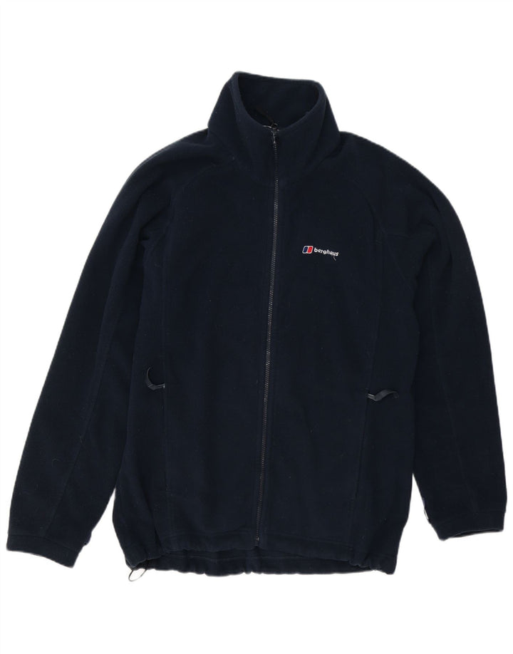 Jaqueta de lã masculina Berghaus UK 40 grande poliéster azul marinho
