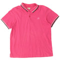 Camisa polo masculina LOTTO de algodão rosa médio