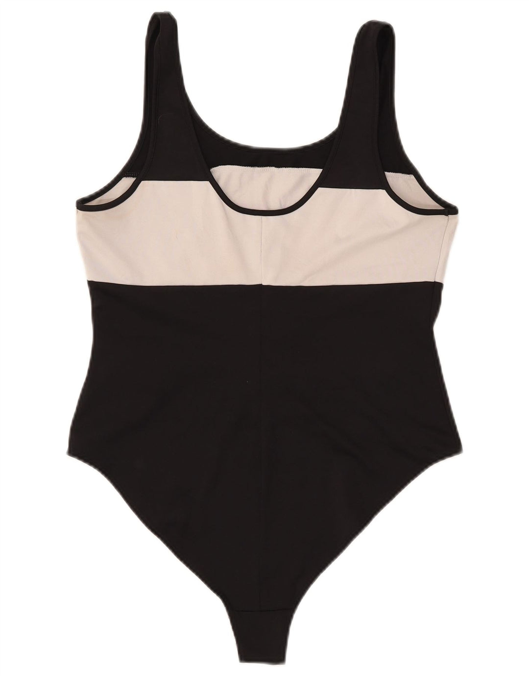 LEVI'S Body feminino gráfico sem mangas UK 14 grande bloco colorido preto