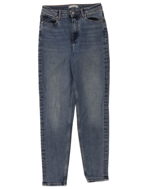 Jeans feminino Tommy Hilfiger Gramercy cintura alta cônico W27 L30 algodão azul