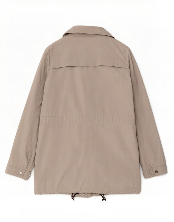 Jaqueta Geox Feminina Respira Parka UK 12 Poliéster Cinza Médio