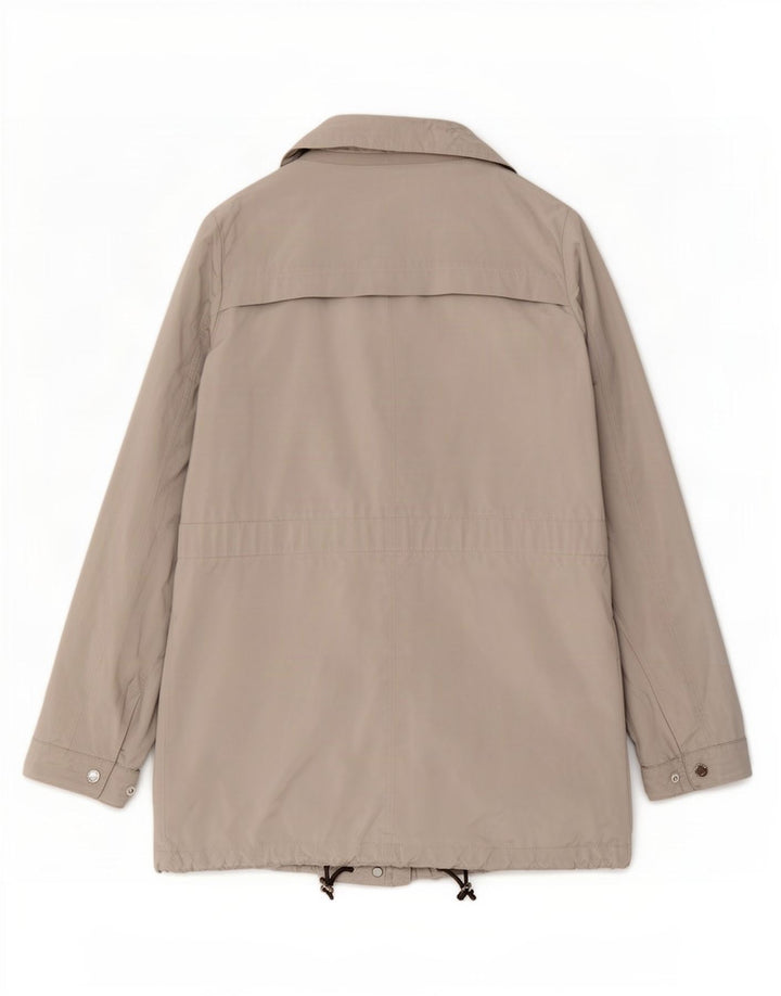 Jaqueta Geox Feminina Respira Parka UK 12 Poliéster Cinza Médio
