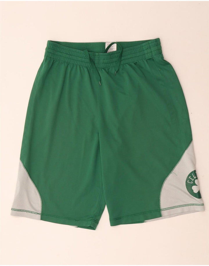 Adidas Mens Celtics Sport Shorts Médio Verde Colorblock Poliéster