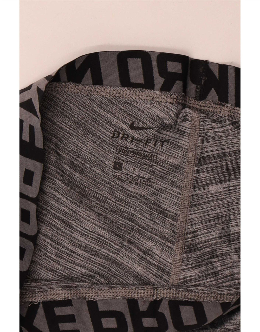 Leggings Nike Dri Fit Graphic Masculino Grande Cinza Salpicado