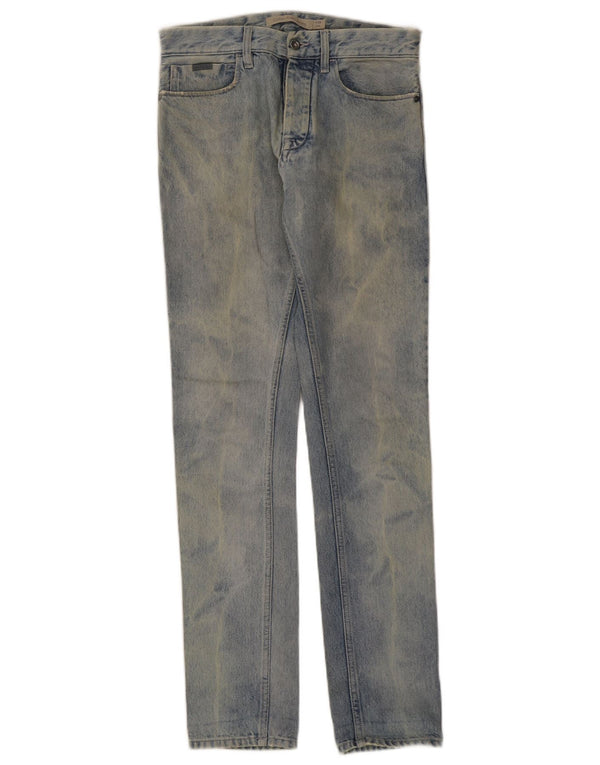 Calvin Klein Masculino Slim Jeans W28 L34 Azul Algodão