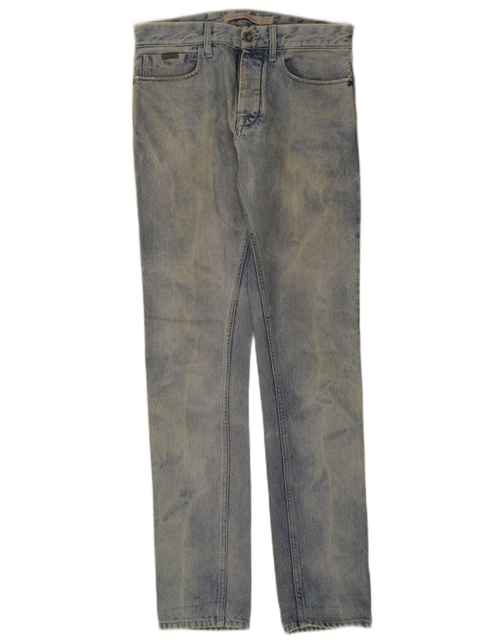 Calvin Klein Masculino Slim Jeans W28 L34 Azul Algodão