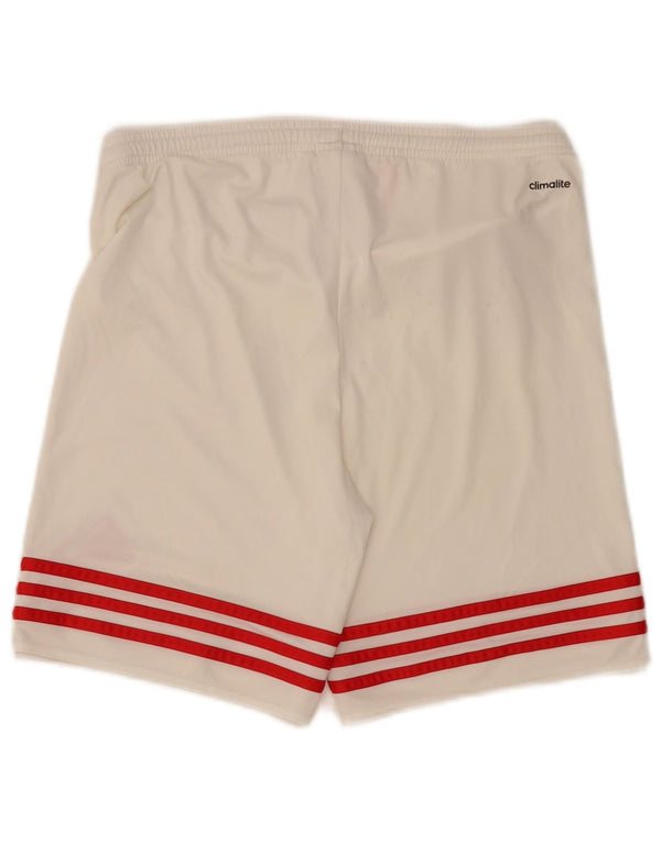 ADIDAS Meninos Climalite Sport Shorts 13-14 Anos XL Off White Poliéster