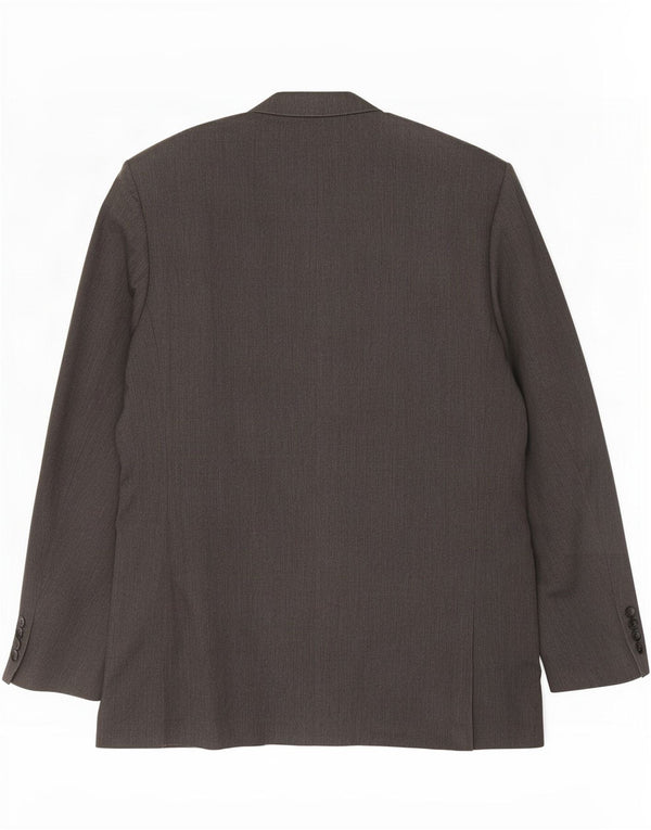 Jaqueta blazer masculina de ajuste regular de 2 botões Marks & Spencer Reino Unido 44 XL cinza