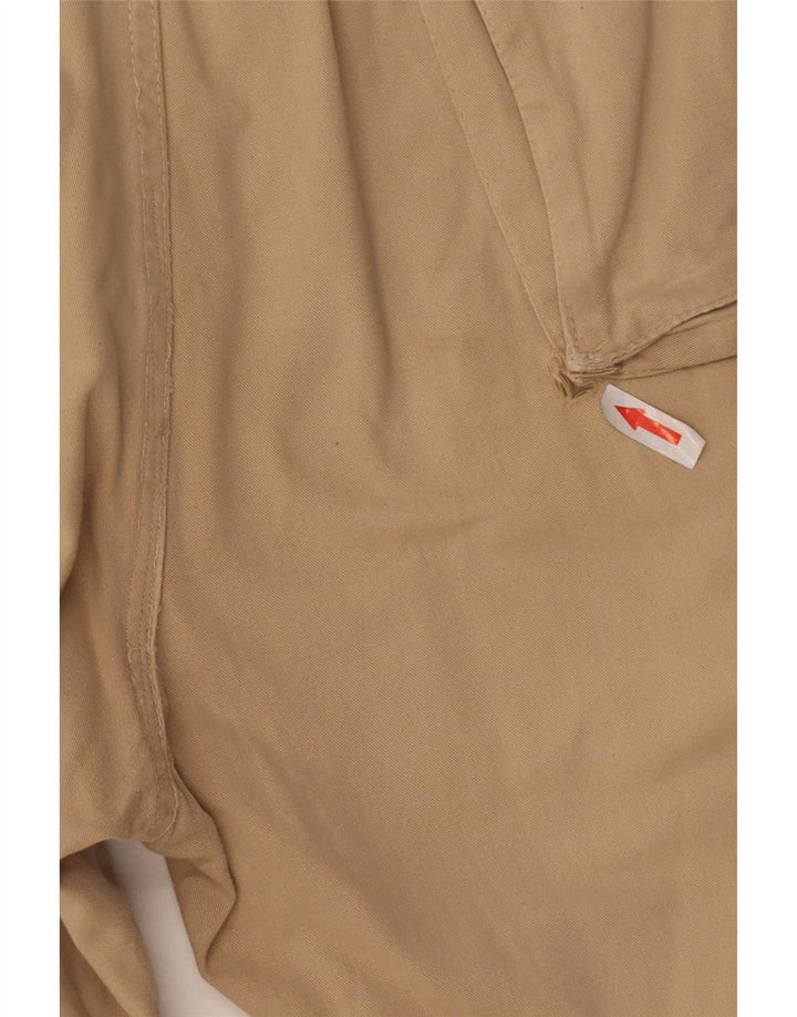 Carrera Mens Cargo Shorts Grande W36 Algodão Bege