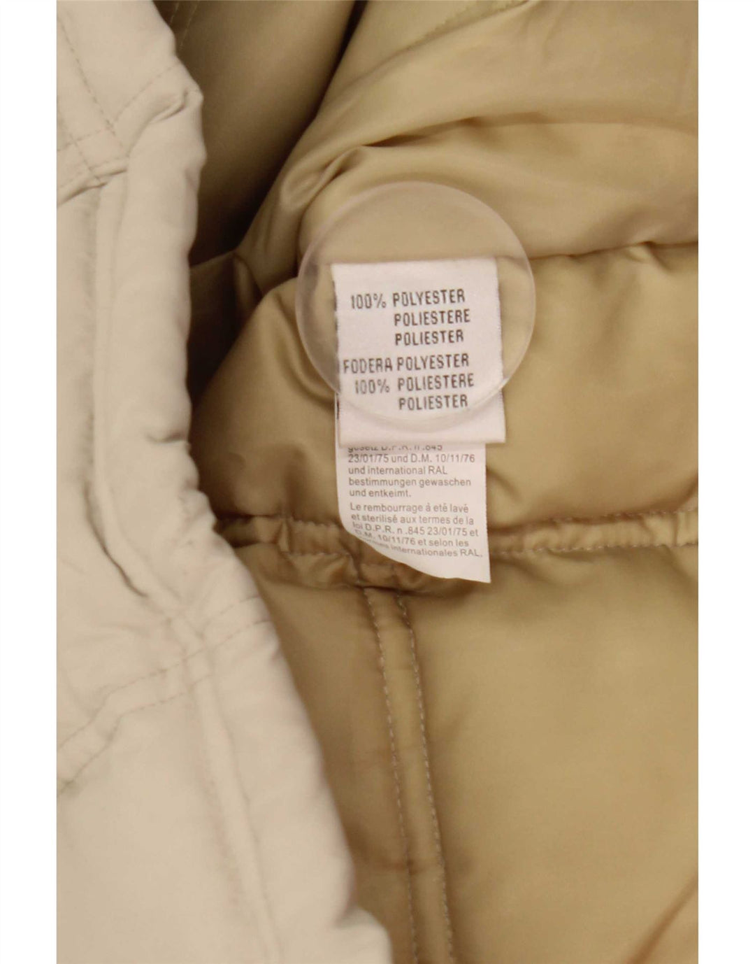 Jaqueta acolchoada masculina Wampum UK 44 2XL poliéster bege