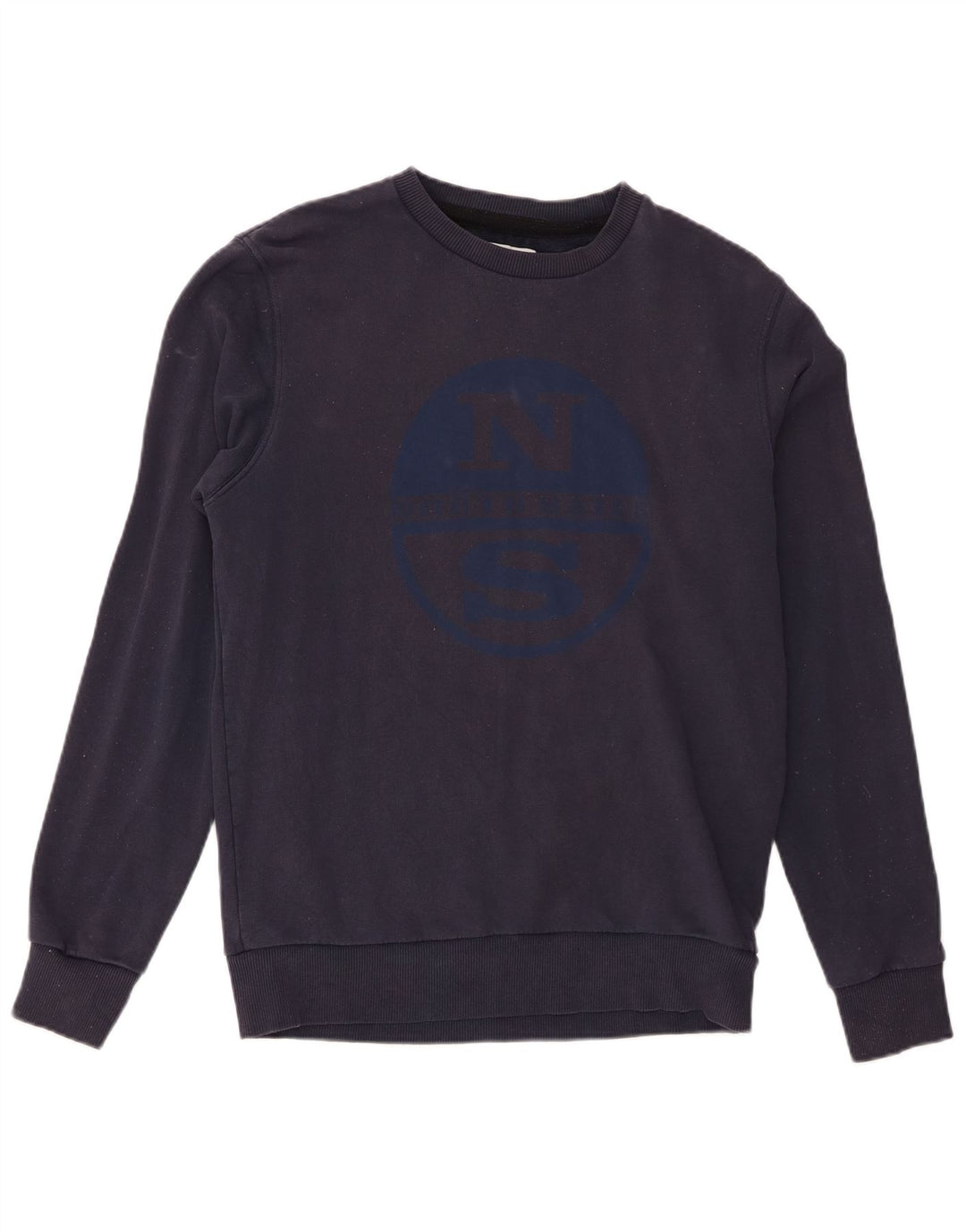 North Sails moletom gráfico masculino jumper médio azul marinho algodão