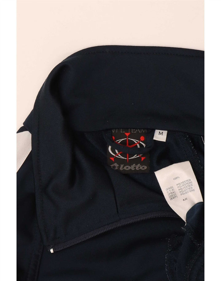 Lotto Mens Graphic Tracksuit Top Jacket Médio Azul Marinho Colorblock