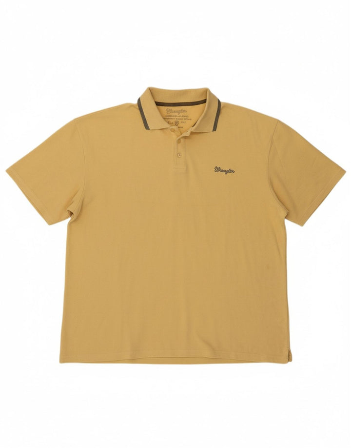 Camisa polo masculina WRANGLER XL algodão amarelo