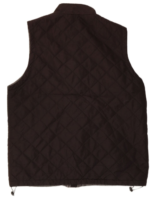 Colete acolchoado masculino Pierre Cardin UK 44 2XL poliéster marrom