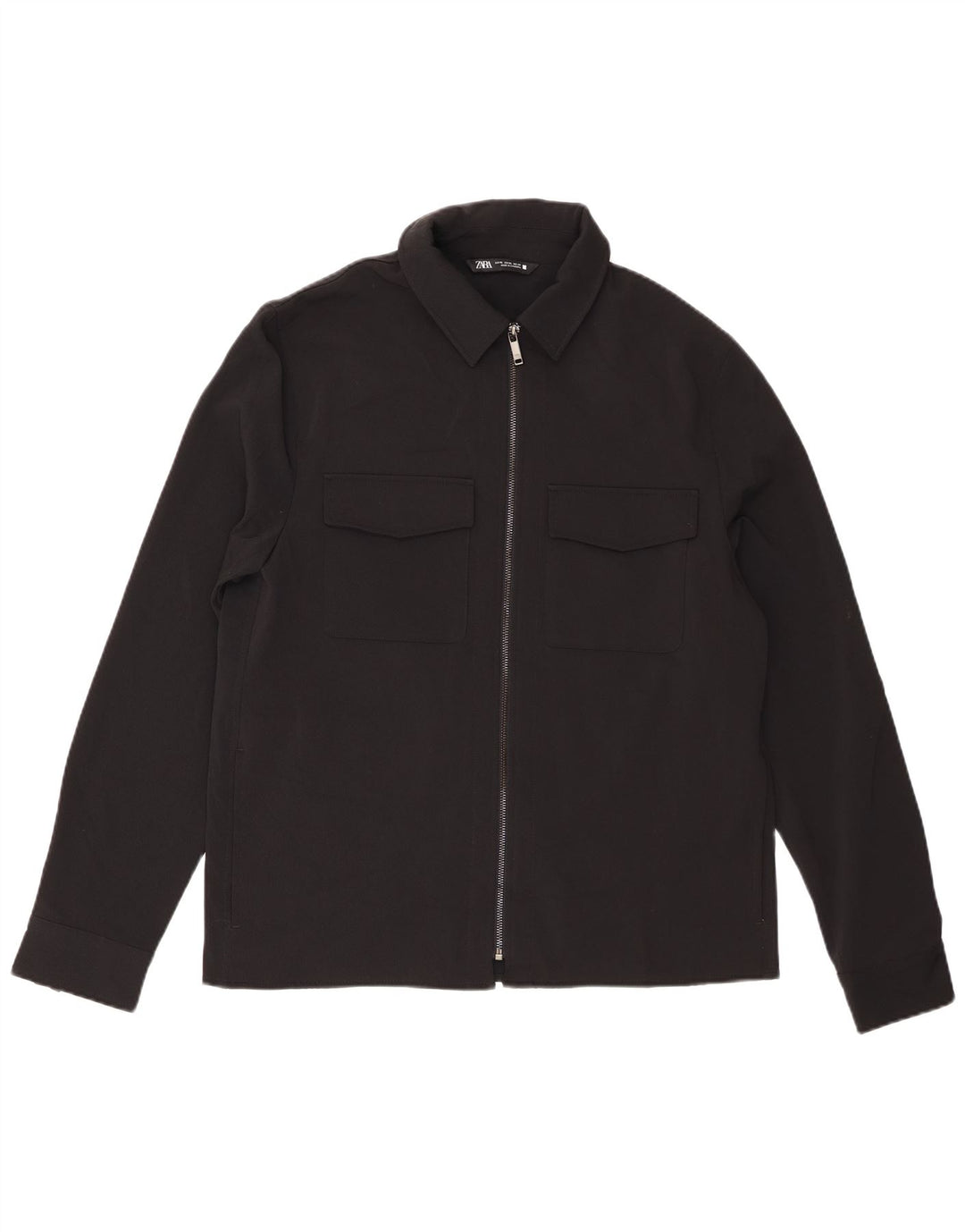 Camisa masculina Zara XL preta poliéster