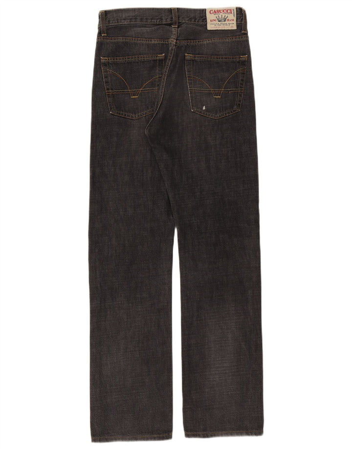 Casucci Mens Straight Jeans IT 46 Pequeno W32 L31 Algodão Preto