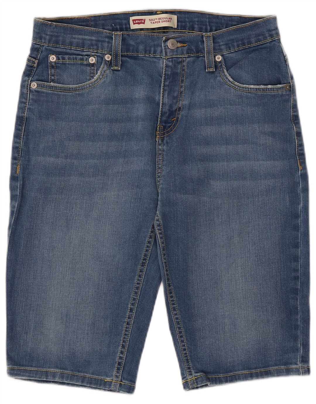 Shorts jeans Levi's Boys 502 Regular Taper 15-16 anos W30 algodão azul