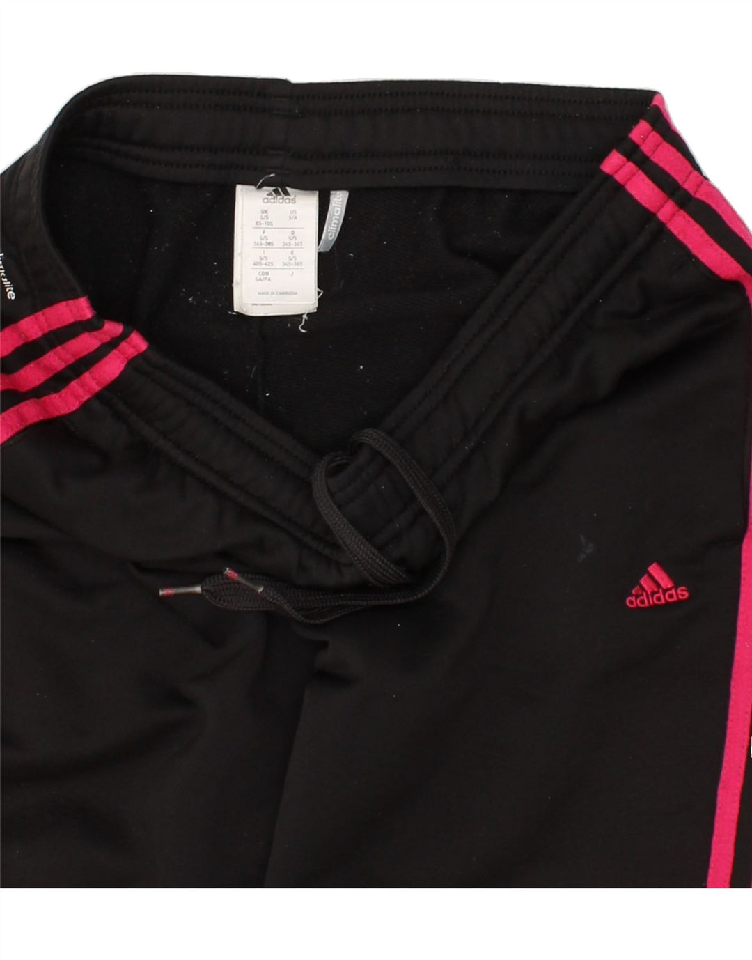 Calça Adidas Climalite Feminina UK 8/10 Pequena Poliéster Preto